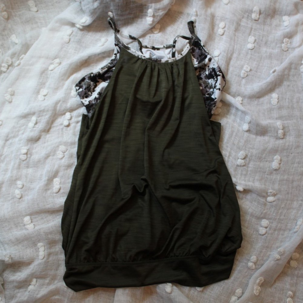 Old Navy ACTIVE Army Green Workout top